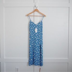 Reformation Crimini Midi Dress Blue Wave